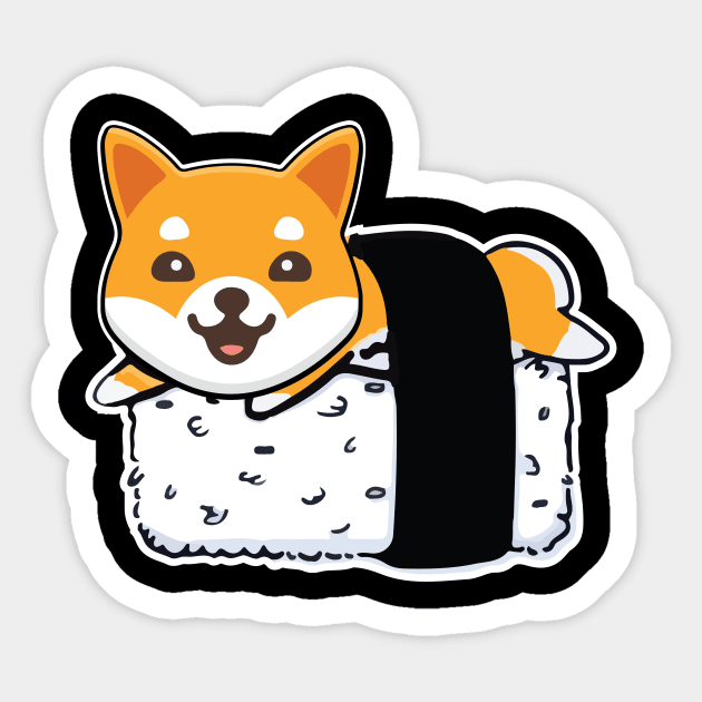 Shiba inu sushi doge doggo meme Sticker by franzaled